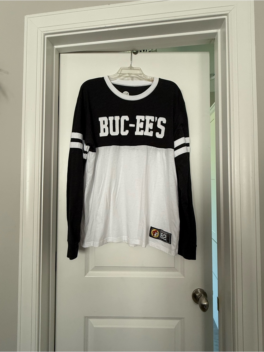 Women's Black & White Long Sleeve Tee